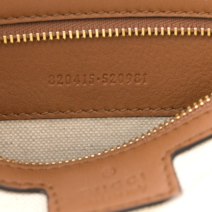 Gucci Raffia GG Supreme Monogram Calfskin Small Jackie 1961 Hobo Natural 7 of 10