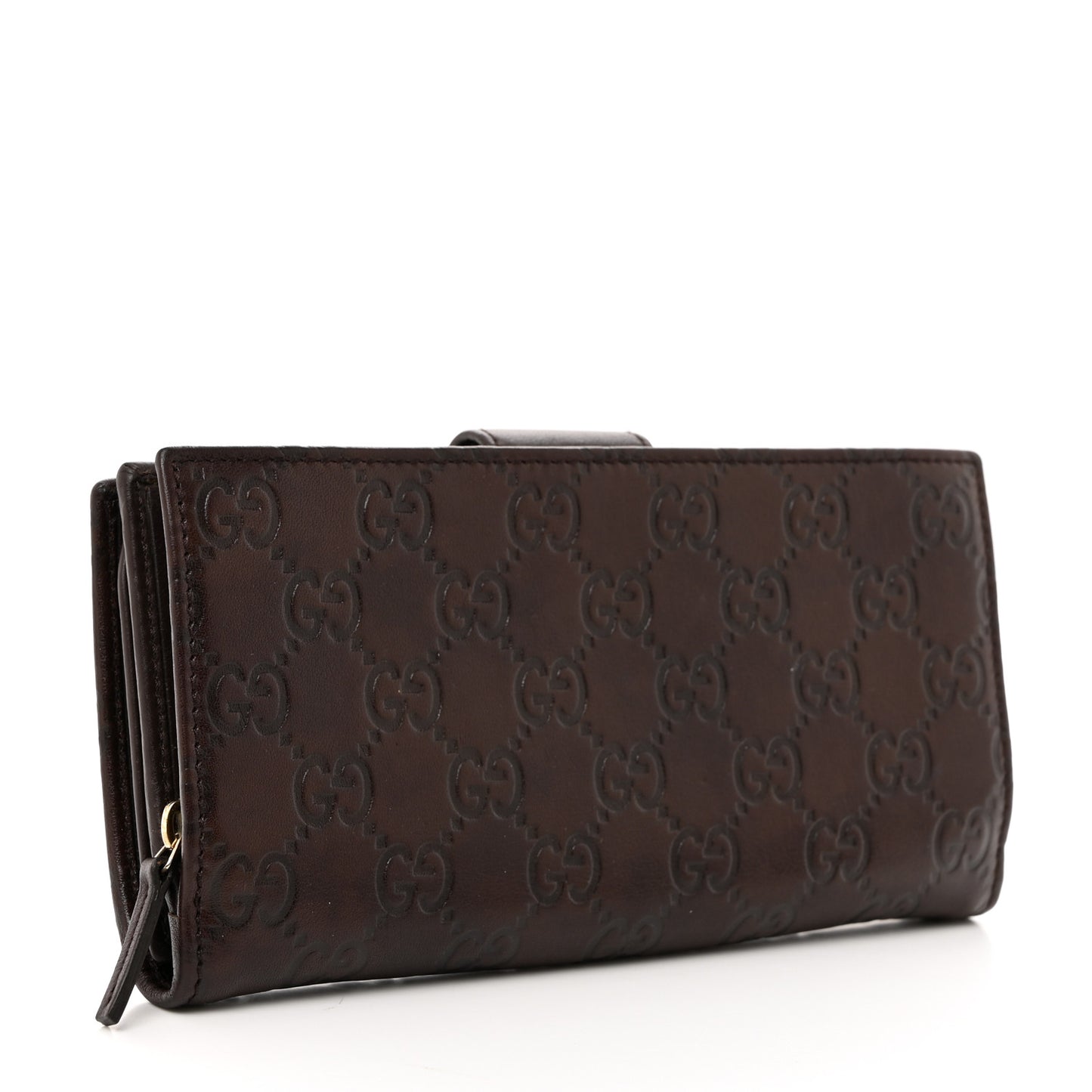 Guccissima Abbey Continental Wallet Chocolate