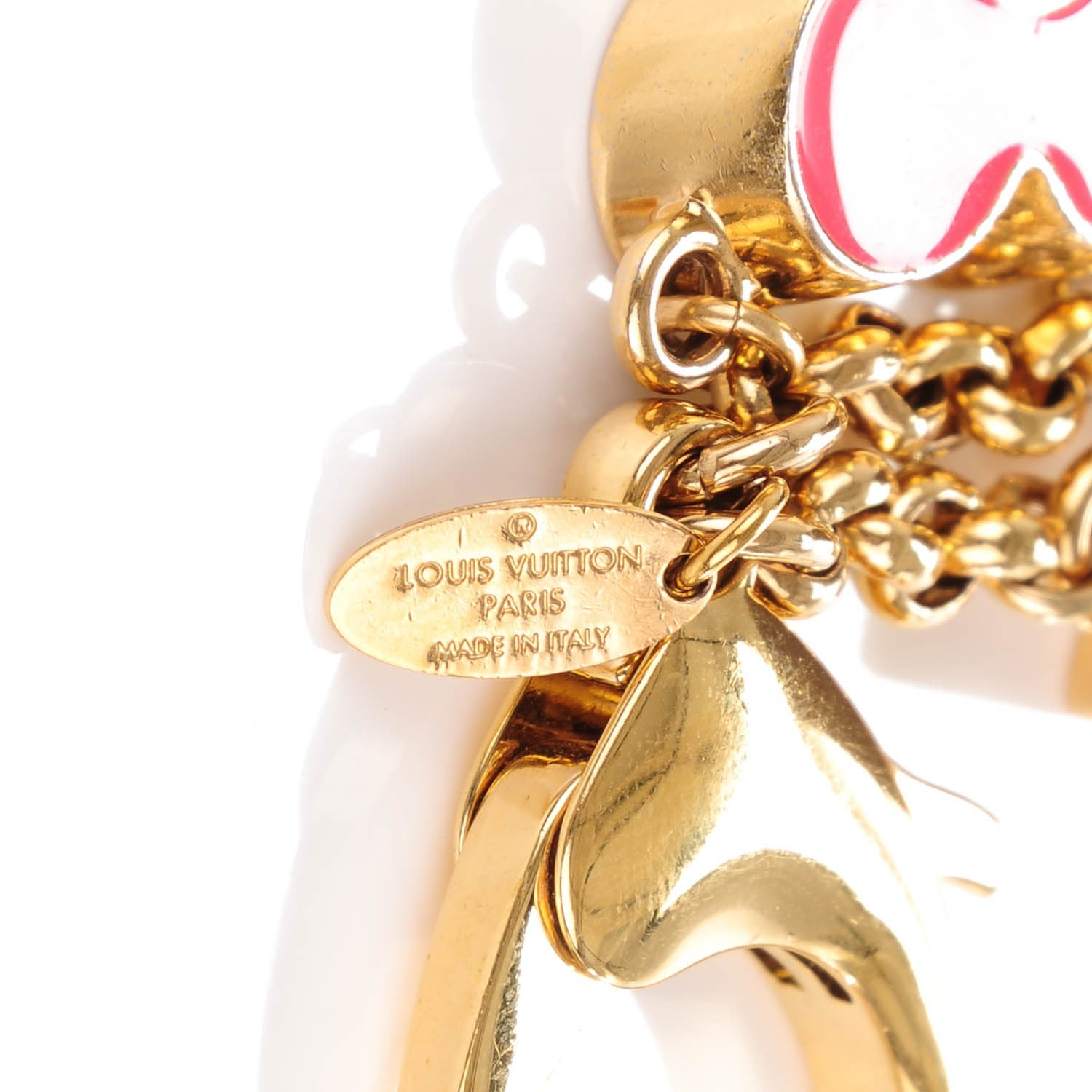 Louis Vuitton Fleur De Monogram Bag Charm Pink 3 of 5