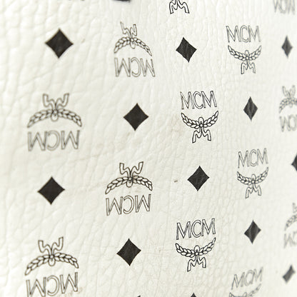 MCM Visetos Medium Project Reversible Shopper Tote White 13 of 19