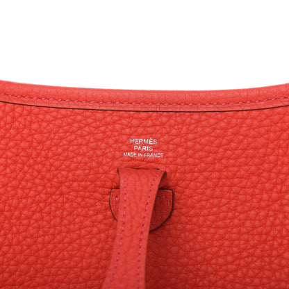 Hermes Taurillon Clemence Amazone Evelyne TPM Rouge Tomate 8 of 10
