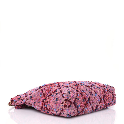 Chanel Tweed Quilted Chanel 22 Pink Blue Navy Burgundy Purple 5 of 12