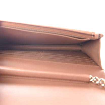 Chanel Caviar Quilted Boy Wallet On Chain WOC Brown 5 of 10