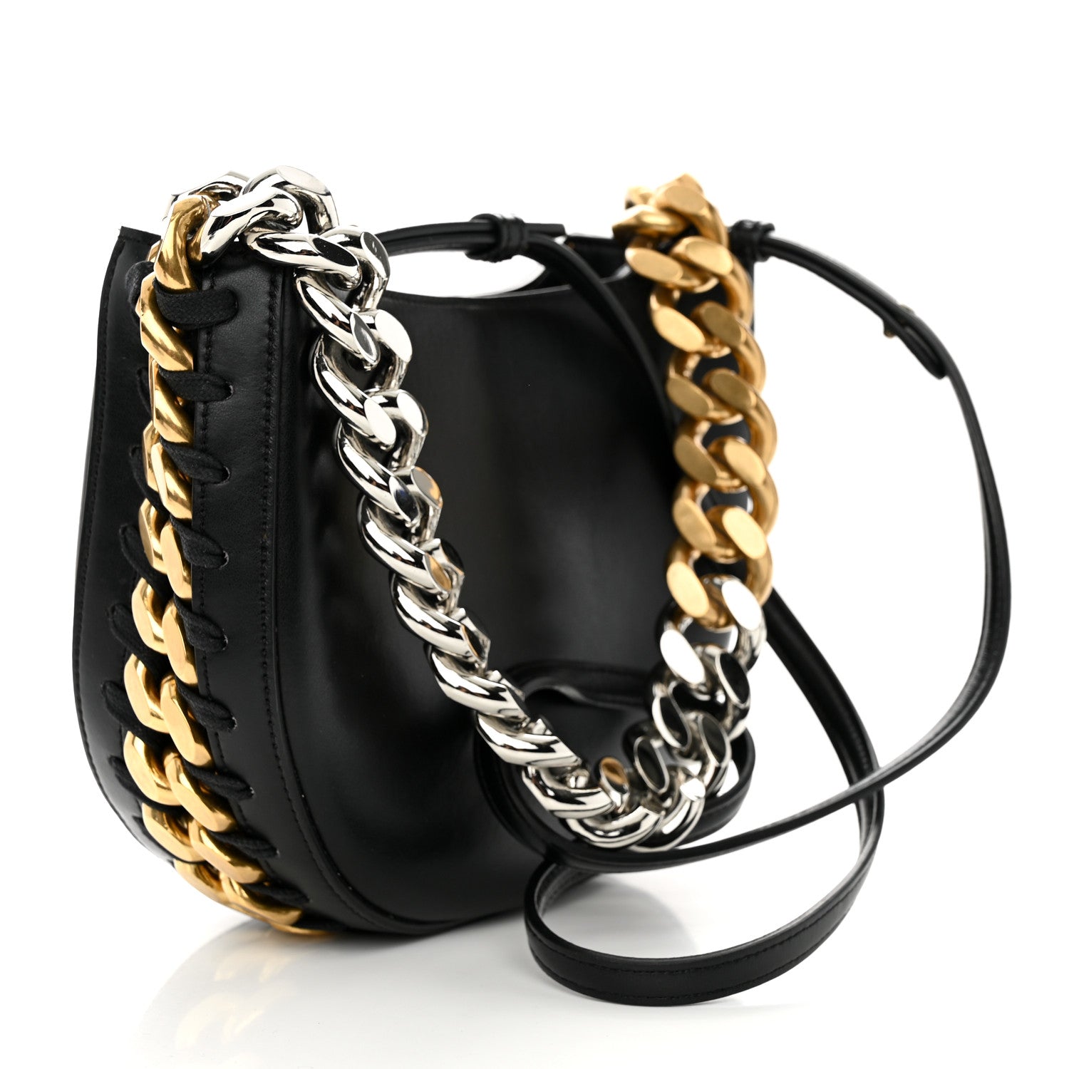 Stella McCartney Eco Alter Nappa Small Frayme Shoulder Bag Black 3 of 11
