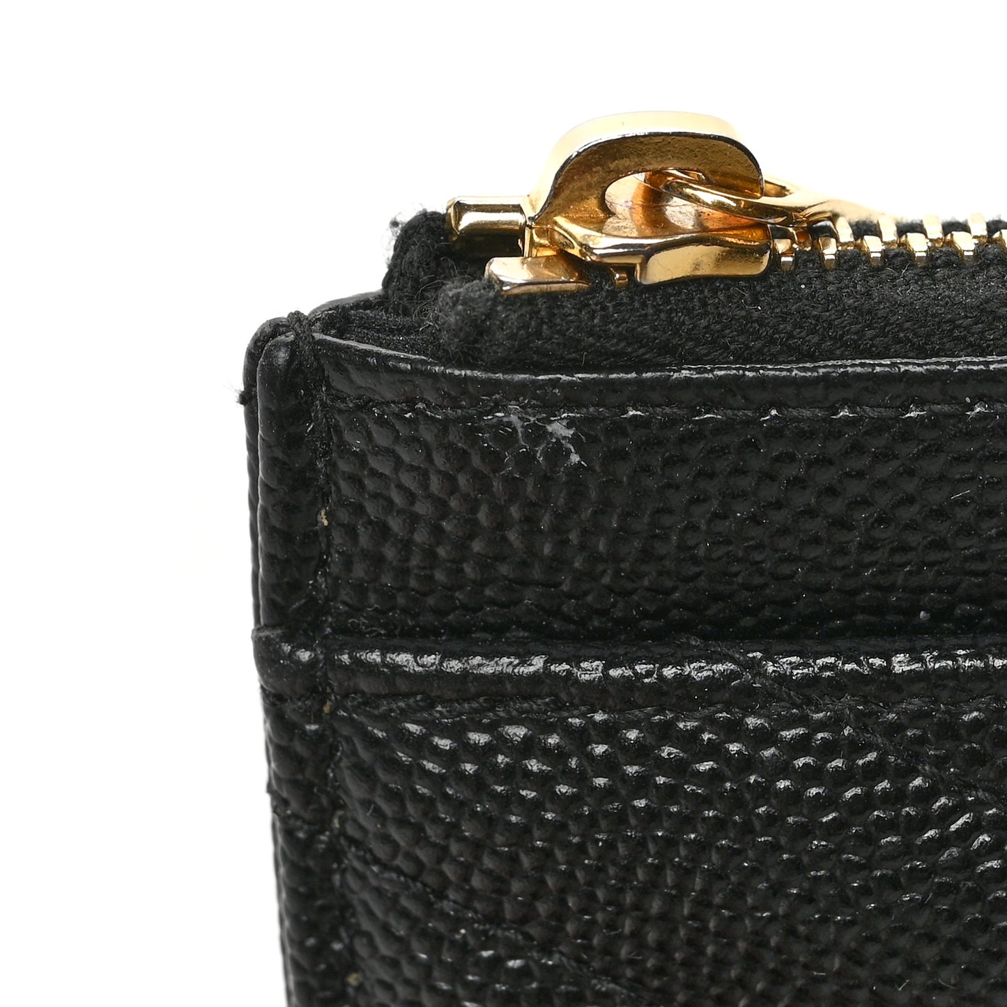 Grain De Poudre Chevron Monogram Bill Pouch Black