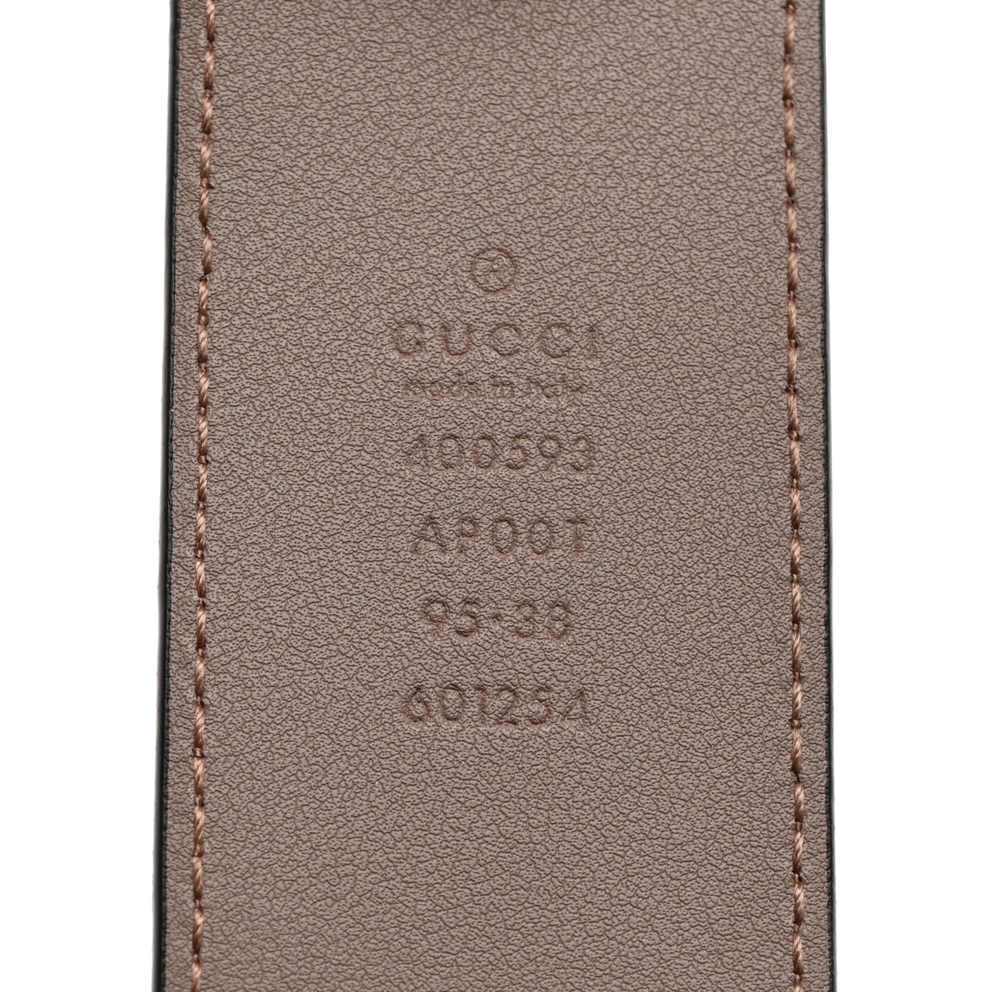 Calfskin Double G 40mm Belt 95 38 Porcelain Rose