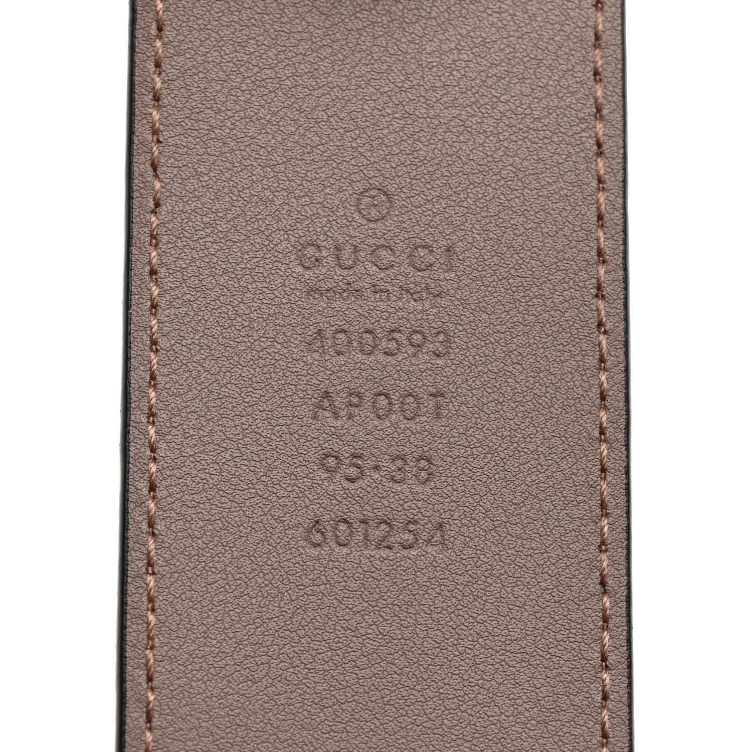 Gucci Calfskin Double G 40mm Belt 95 38 Porcelain Rose 3 of 6