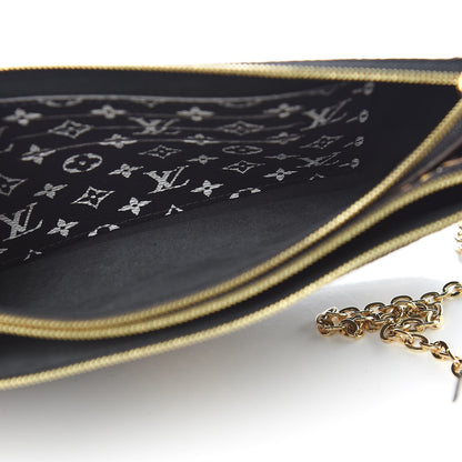 Louis Vuitton Monogram Giant Jungle Pochette Double Zip Black 5 of 10