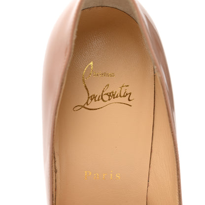 Christian Louboutin Patent Pigalle Follies 100 Pumps 38 Nude 7 of 9