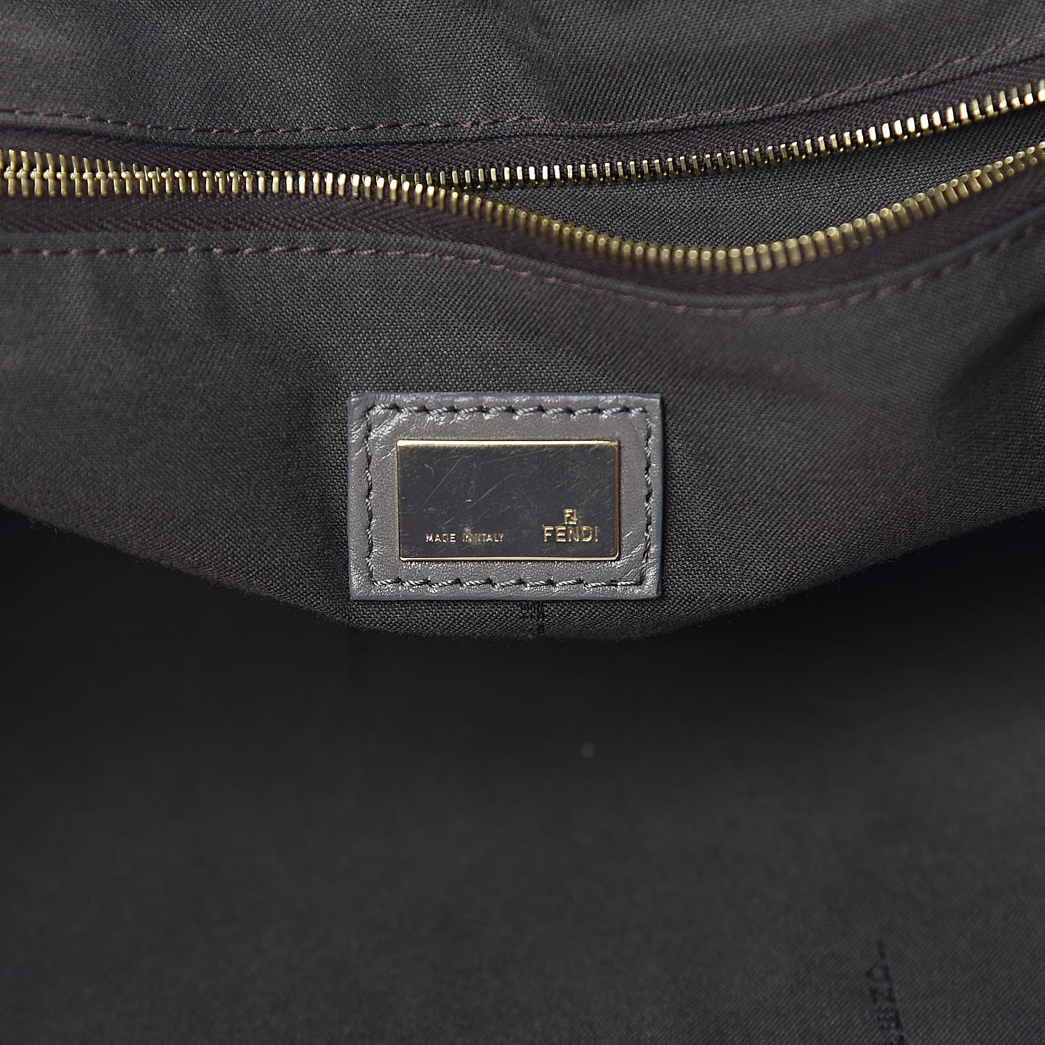 Fendi Vitello Acqua Large Twins Tote Grigio Scuro 6 of 16