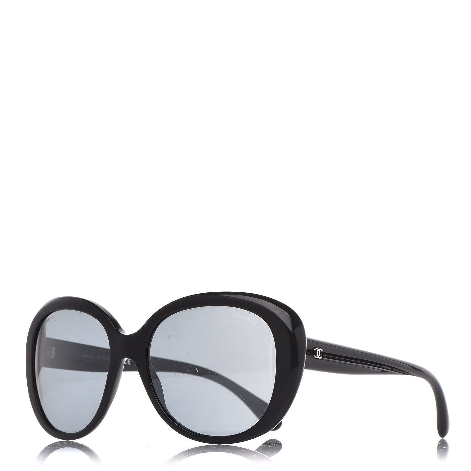 Chanel Signature Oval Sunglasses 5312 Black 1 of 9