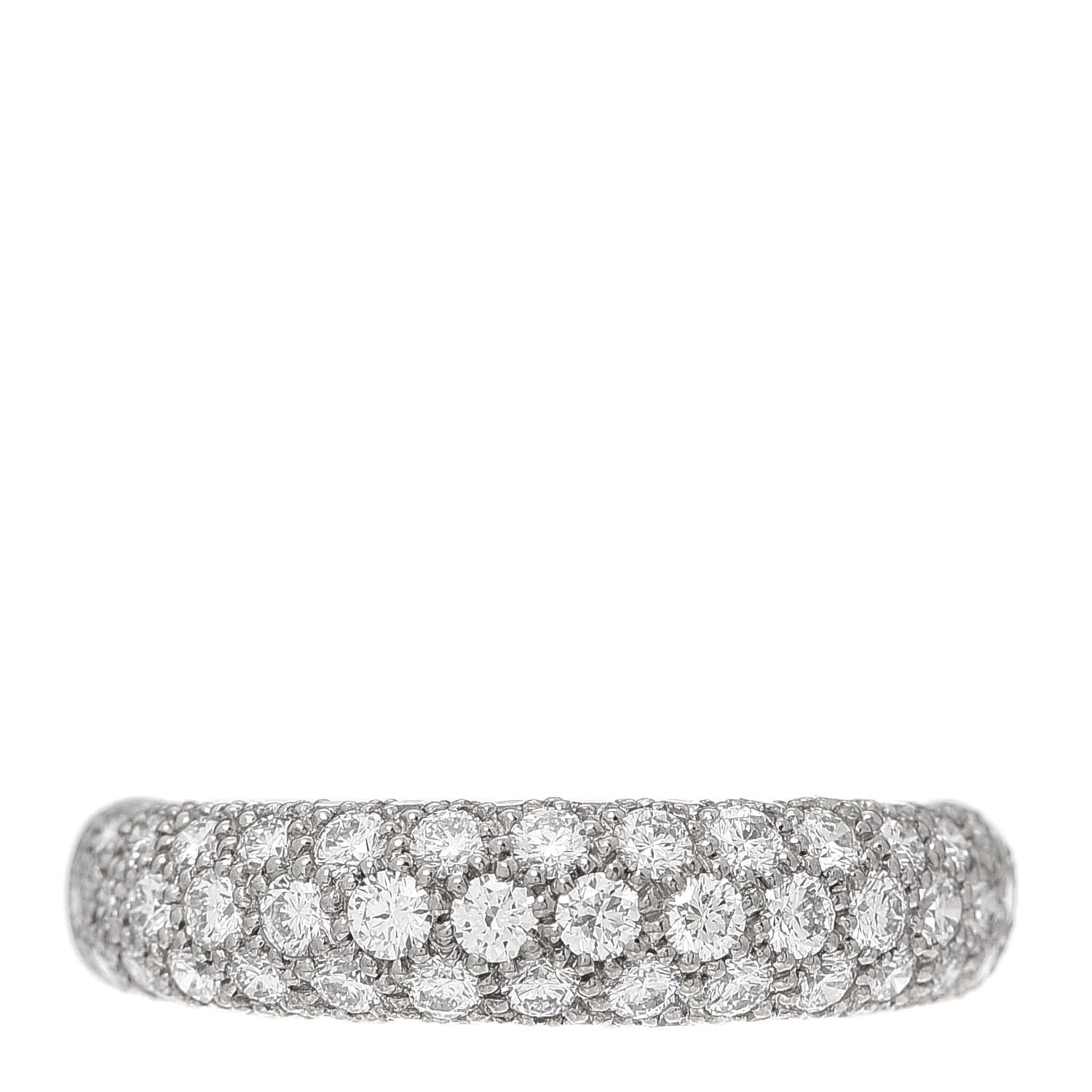 Cartier 18K White Gold Diamond Mimi Ring 57 8 1 of 5
