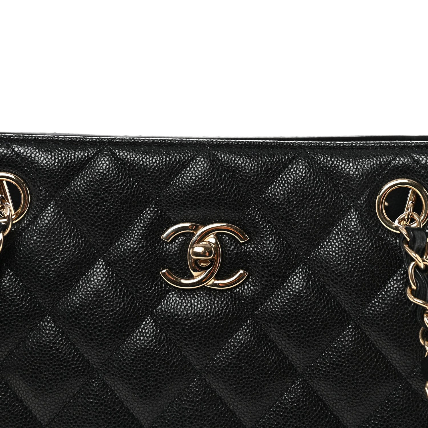 Chanel Caviar Quilted Large Shopping Tote Black 7 of 9