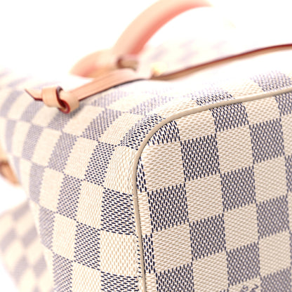 Louis Vuitton Damier Azur Braided Neonoe MM Peach Cream 8 of 11