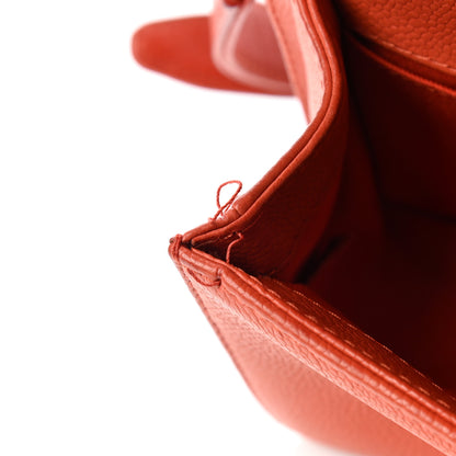 Chanel Caviar Stitched Small Boy Flap Dark Orange 11 of 11