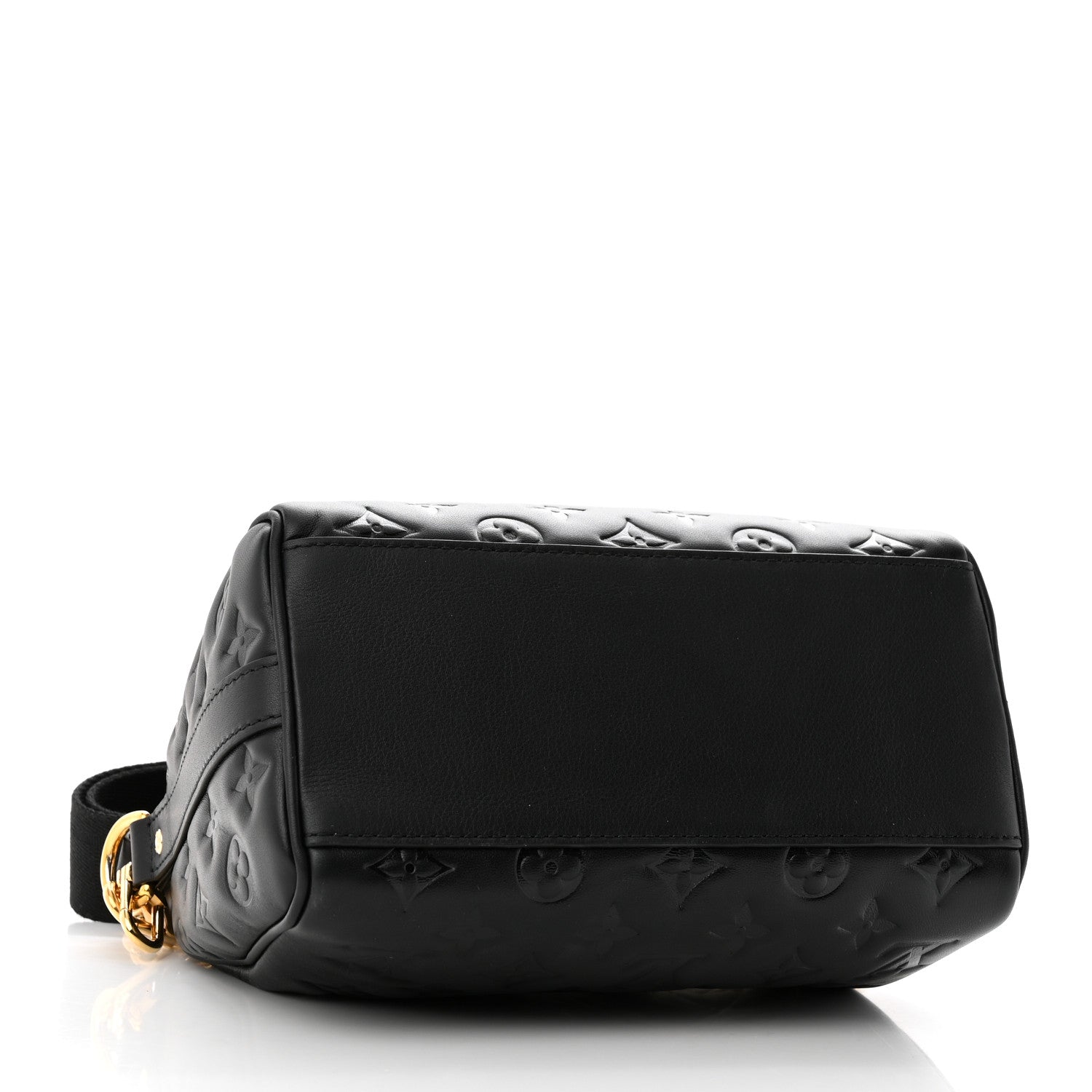 Louis Vuitton Lambskin Embossed Monogram Speedy 22 Bandouliere Black 4 of 9