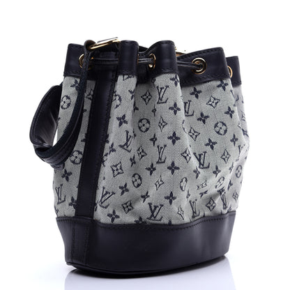 Louis Vuitton Mini Monogram Noelie Blue 3 of 10