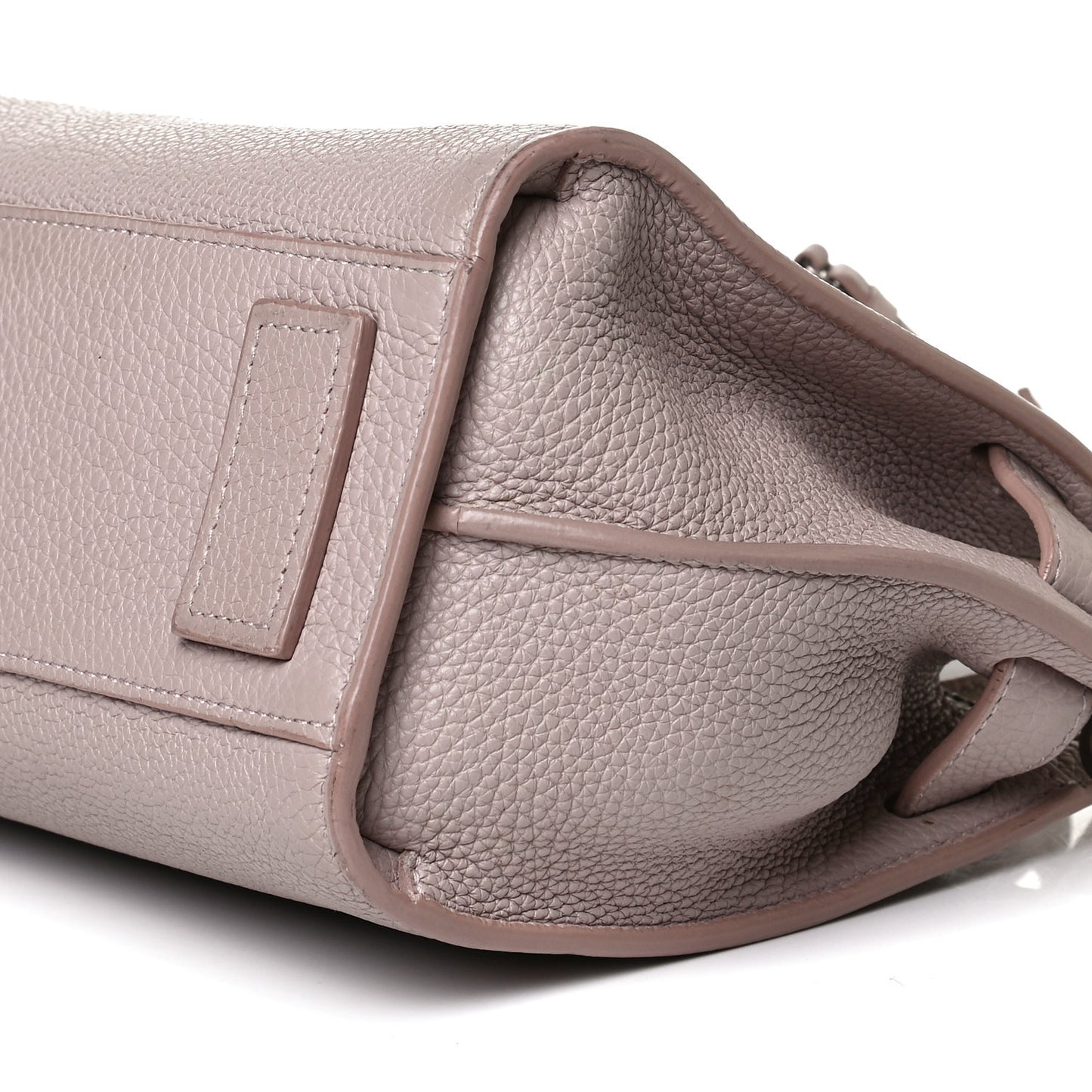Grained Calfskin Nano Sac De Jour Souple Nude