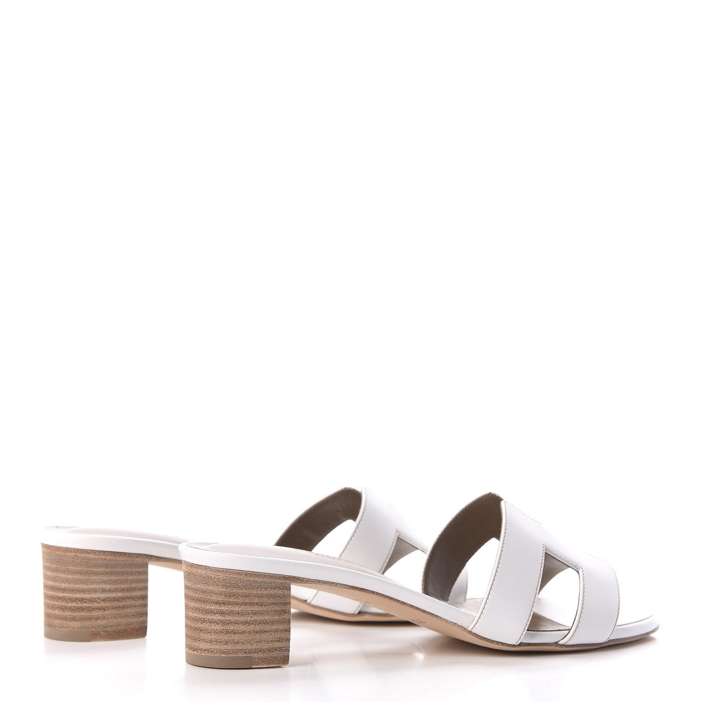 Calfskin Oasis Sandals 37 White