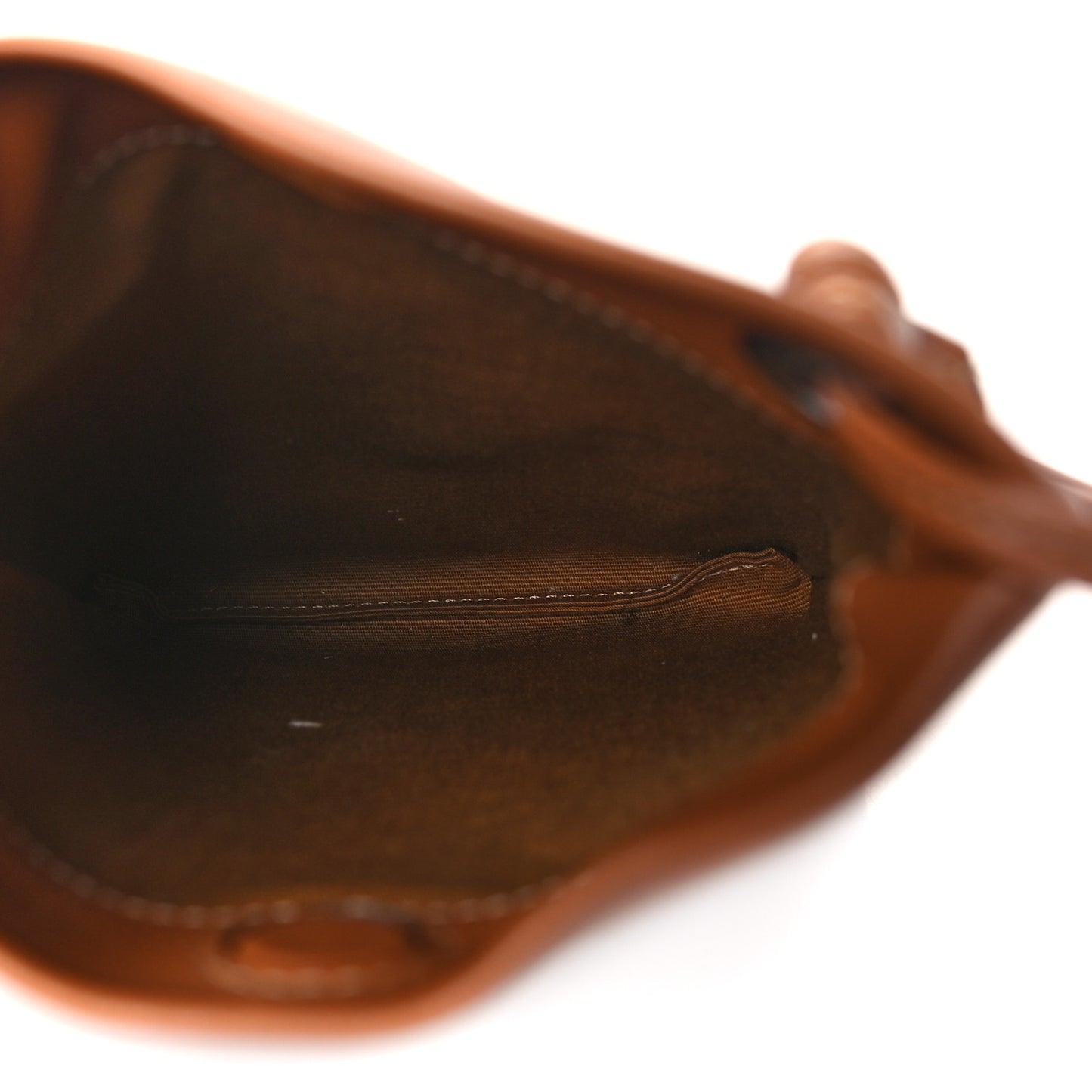 Triomphe Canvas Calfskin Mini Poche Bag Tan