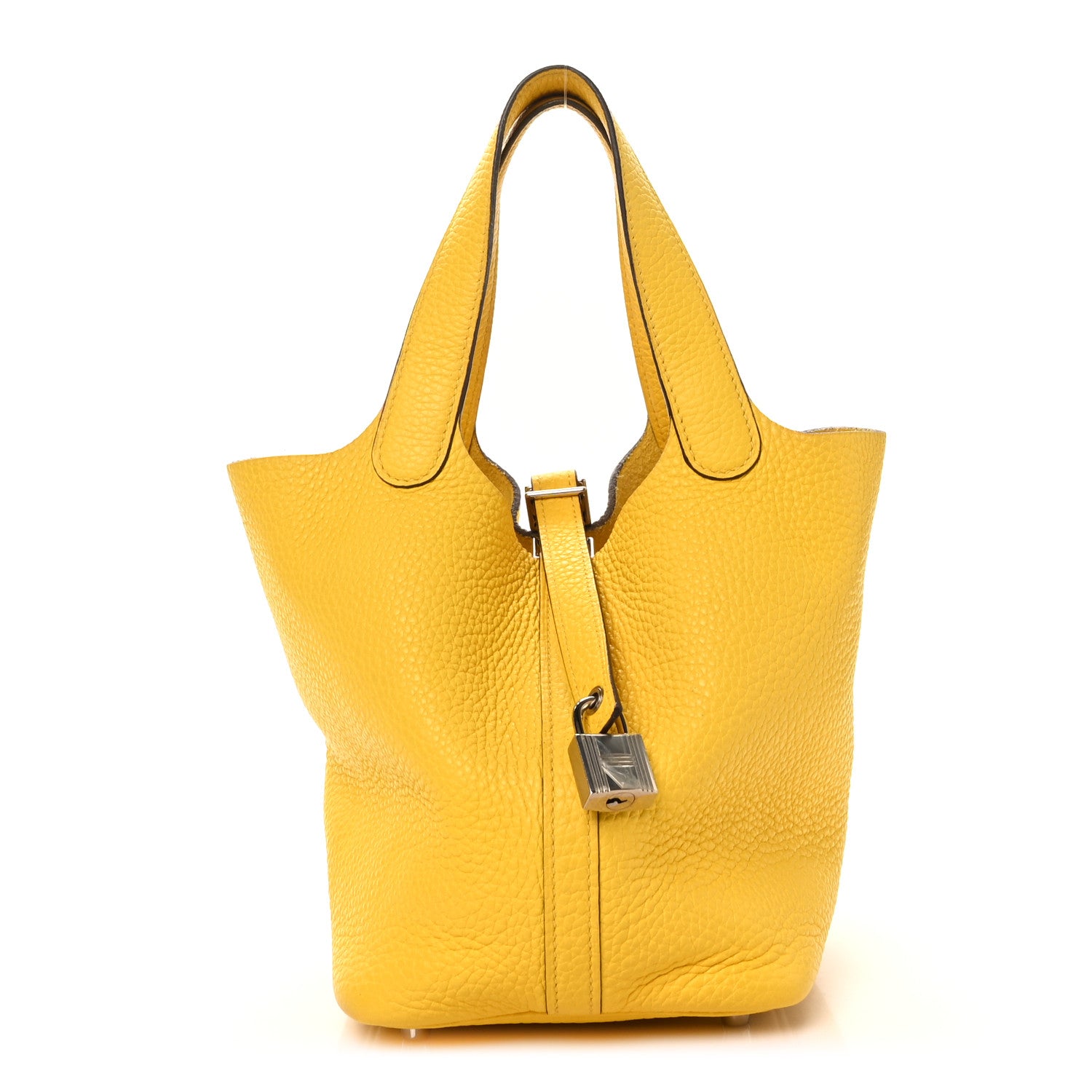 Hermes Taurillon Clemence Picotin Lock 18 PM Lime 1 of 10