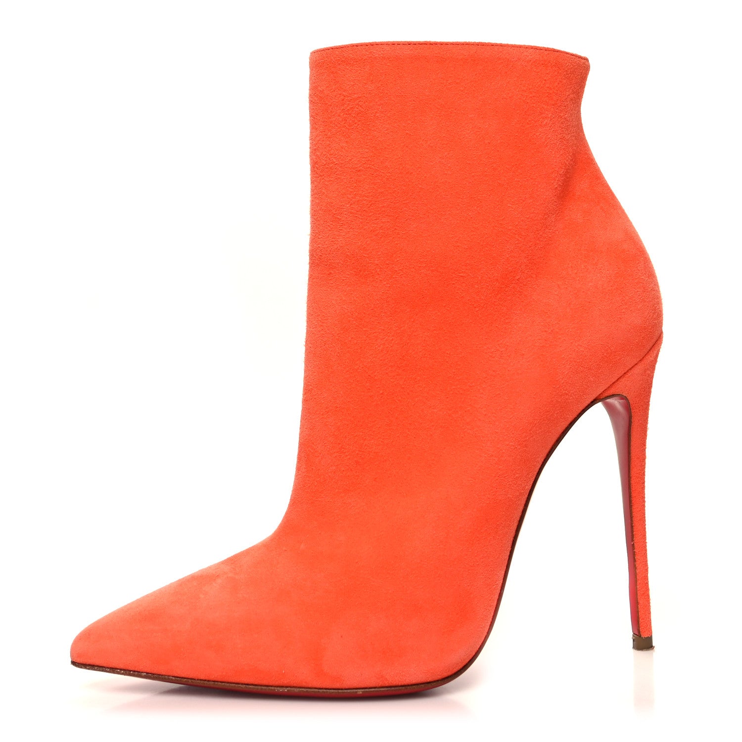 Christian Louboutin Veau Velours So Kate Booty 100 Ankle Boots 36.5 Orange 1 of 7