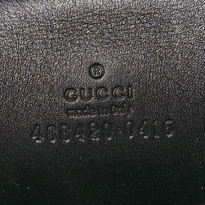 Gucci Calfskin Matelasse Animal Studs GG Marmont Belt Pouch Bag Black 6 of 9