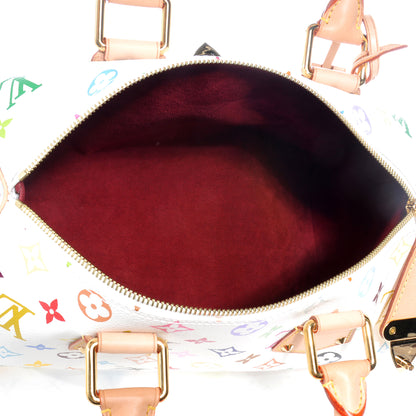 Louis Vuitton Monogram Multicolor Speedy 30 White 5 of 8