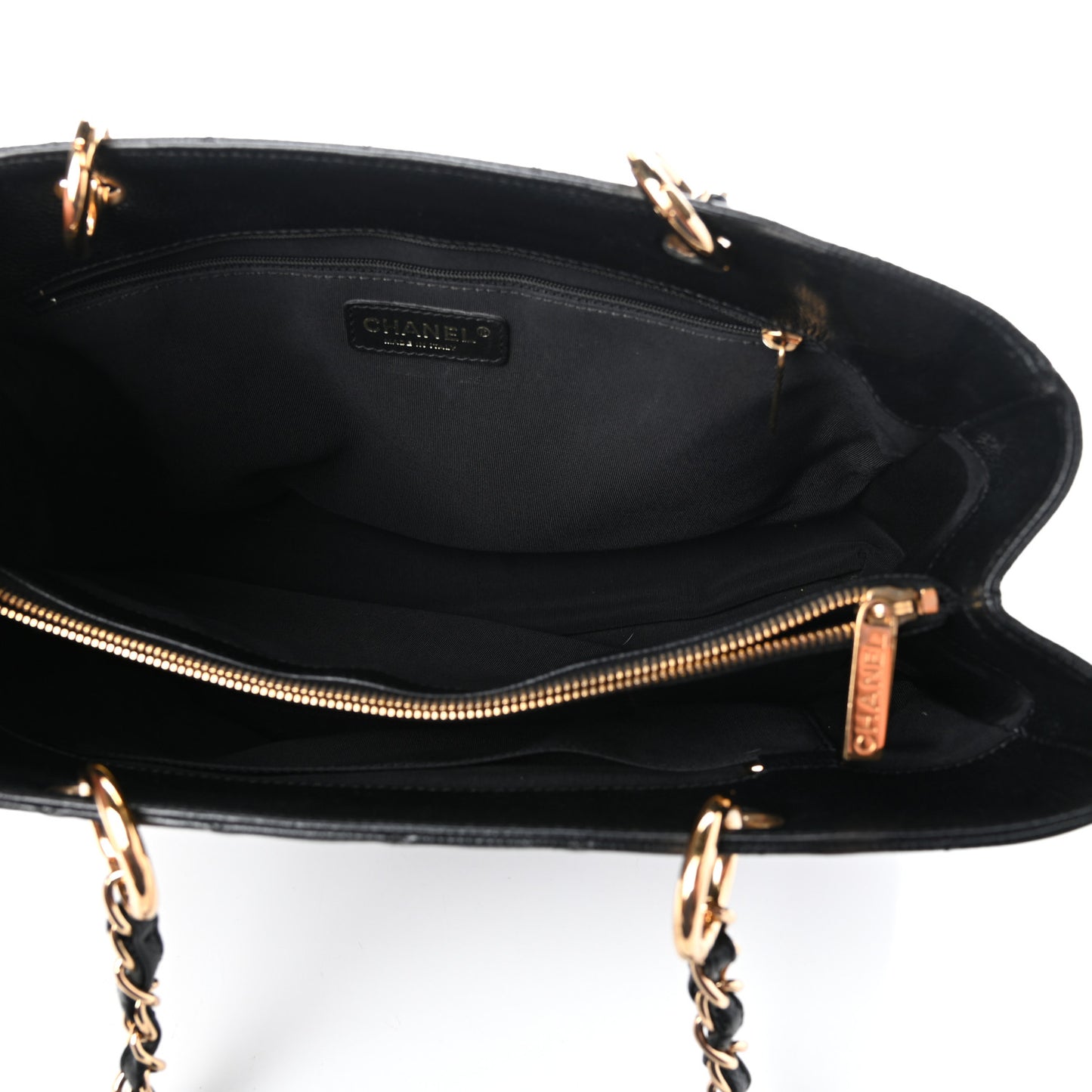 Caviar Quilted Grand Shopping Tote GST Black