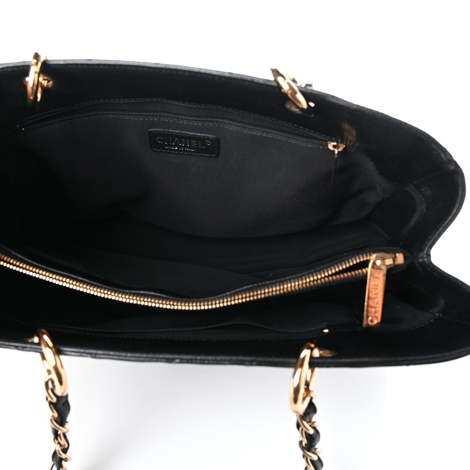 Chanel Caviar Quilted Grand Shopping Tote GST Black 8 of 13