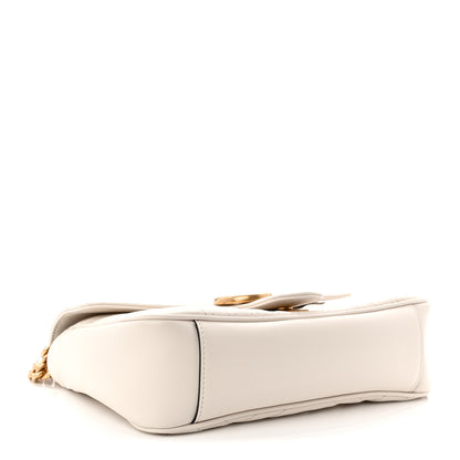 Gucci Calfskin Matelasse Small GG Marmont Shoulder Bag White 4 of 10