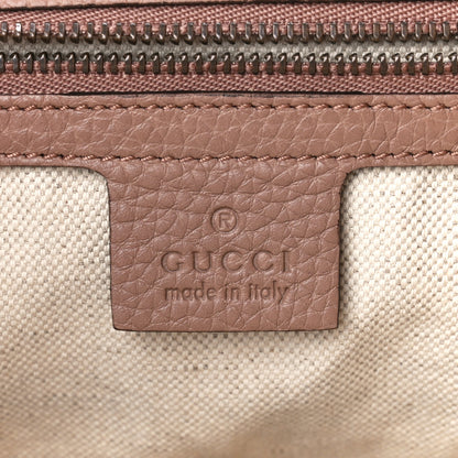 Gucci Calfskin Small Pearly GG Marmont Top Handle Bag Porcelain Rose 6 of 11