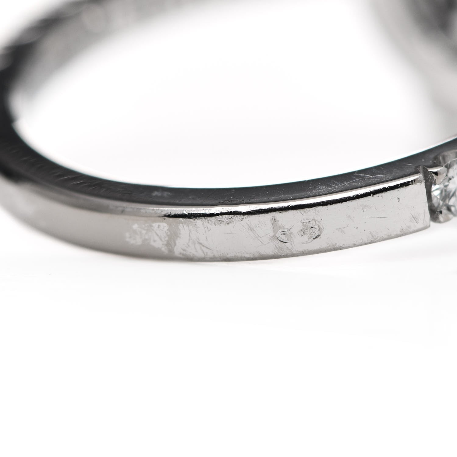 Hermes 18K White Gold Diamond Finesse Ring 53 6.25 6 of 7