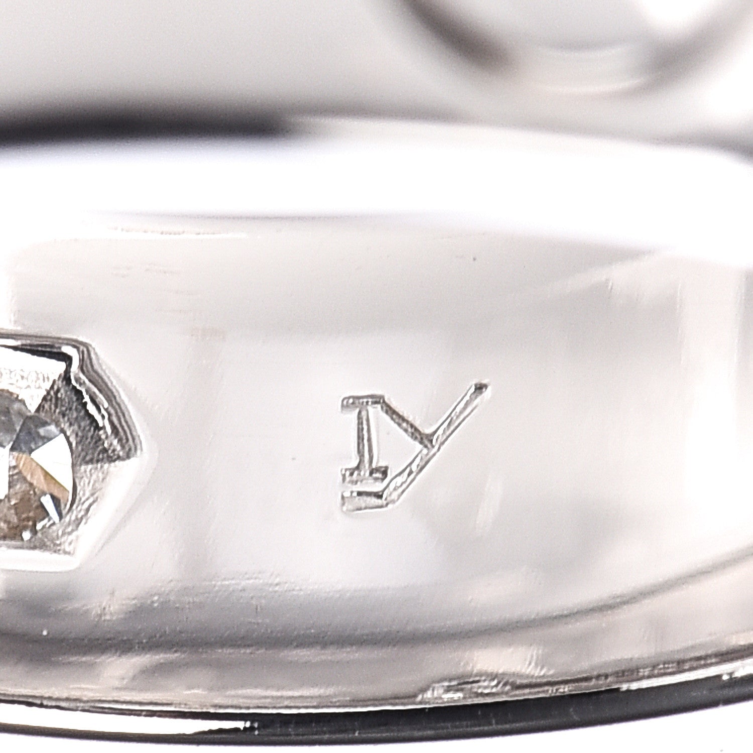 Cartier 18K White Gold 3 Diamond 5.5mm LOVE Ring 47 4.25 4 of 7