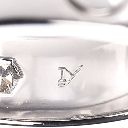 Cartier 18K White Gold 3 Diamond 5.5mm LOVE Ring 47 4.25 4 of 7