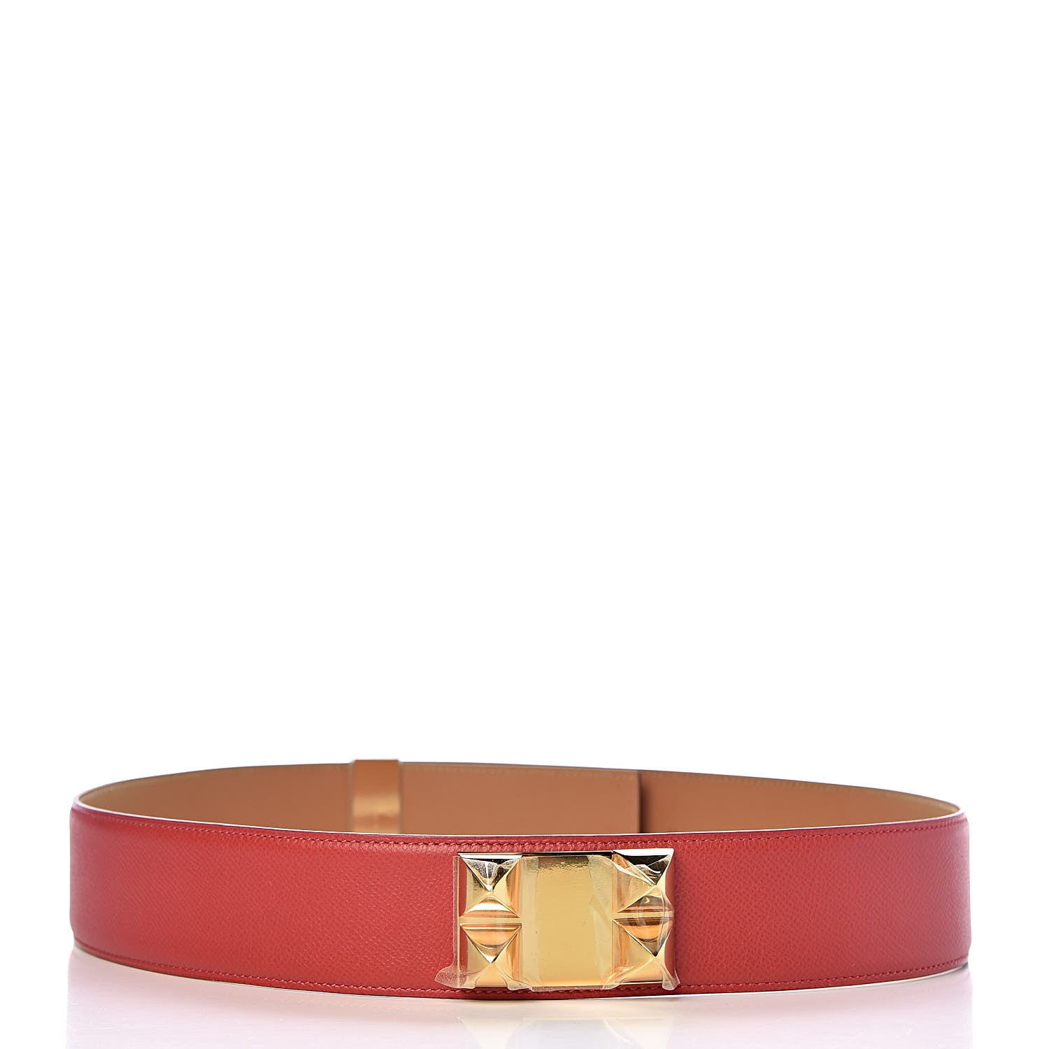 Hermes Epsom Collier De Chien CDC Belt 90 Rouge Casaque 3 of 7