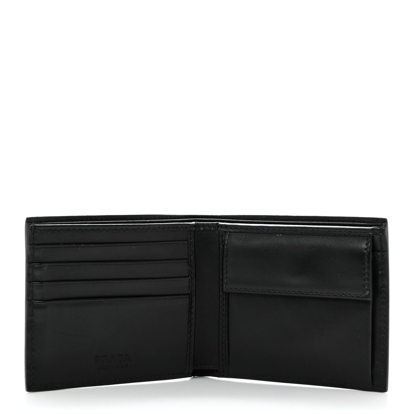 Spazzolato Triangle Patterned Wallet Black