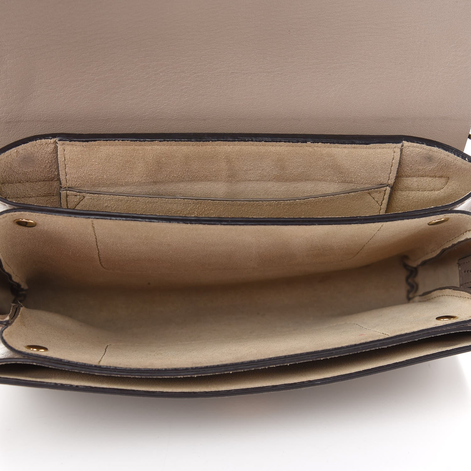 Chloe Suede Calfskin Small Faye Shoulder Bag Motty Grey 5 of 12