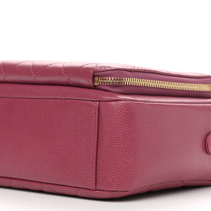 Chanel Caviar Quilted Medium Business Affinity Camera Case Dark Pink 10 of 13