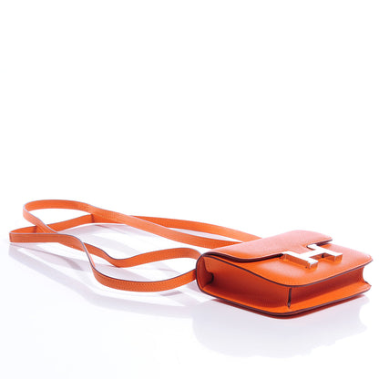 Hermes Epsom 14cm Micro Constance Orange 5 of 9