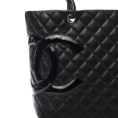 Chanel Calfskin Quilted Large Cambon Tote Black 12 of 12