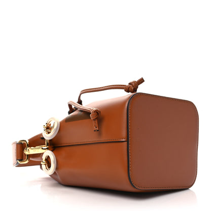 Fendi Vitello King F is Fendi Logo Embossed Mini Mon Tresor Bucket Bag Cuoio 5 of 10