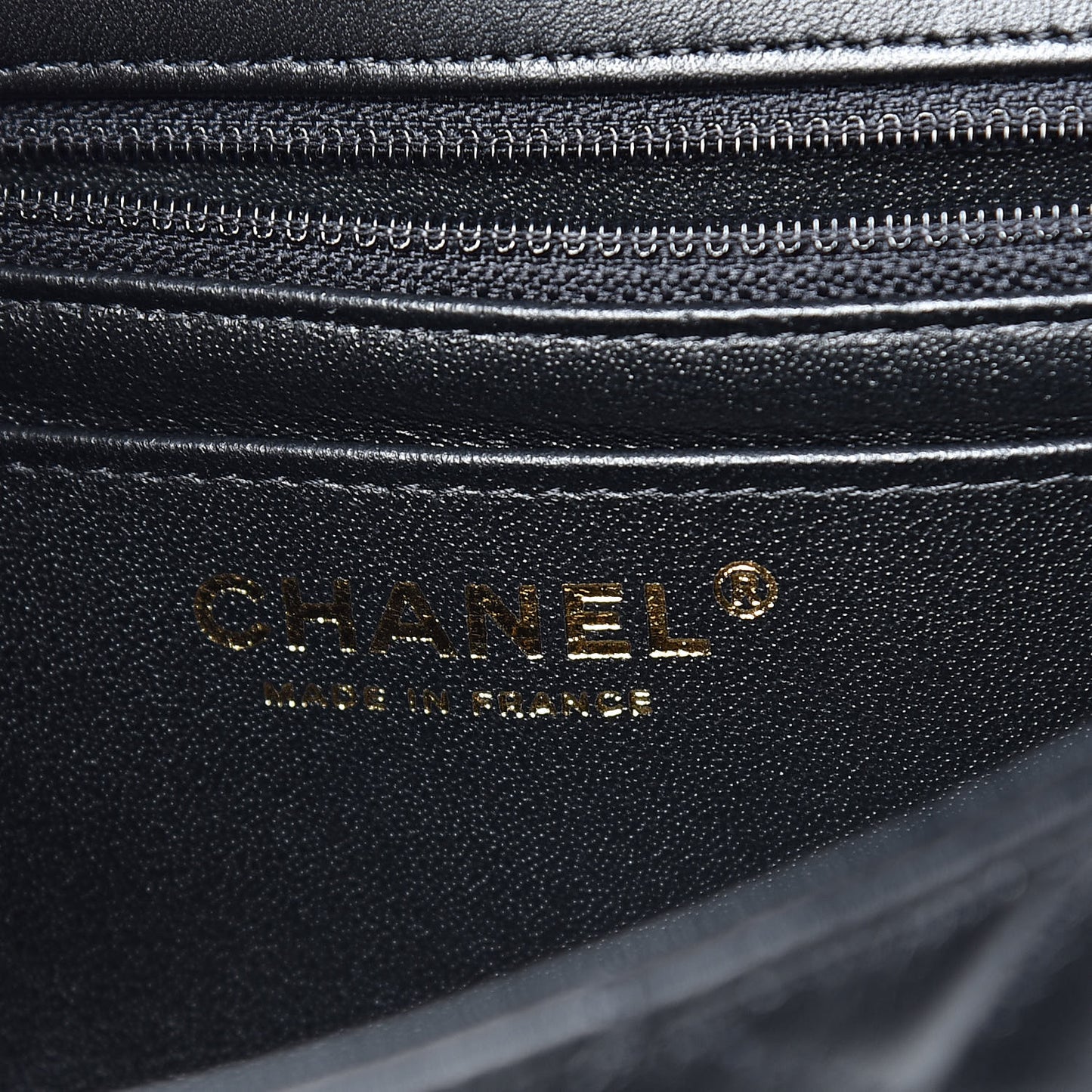 Lambskin Quilted Mini Rectangular Flap Black