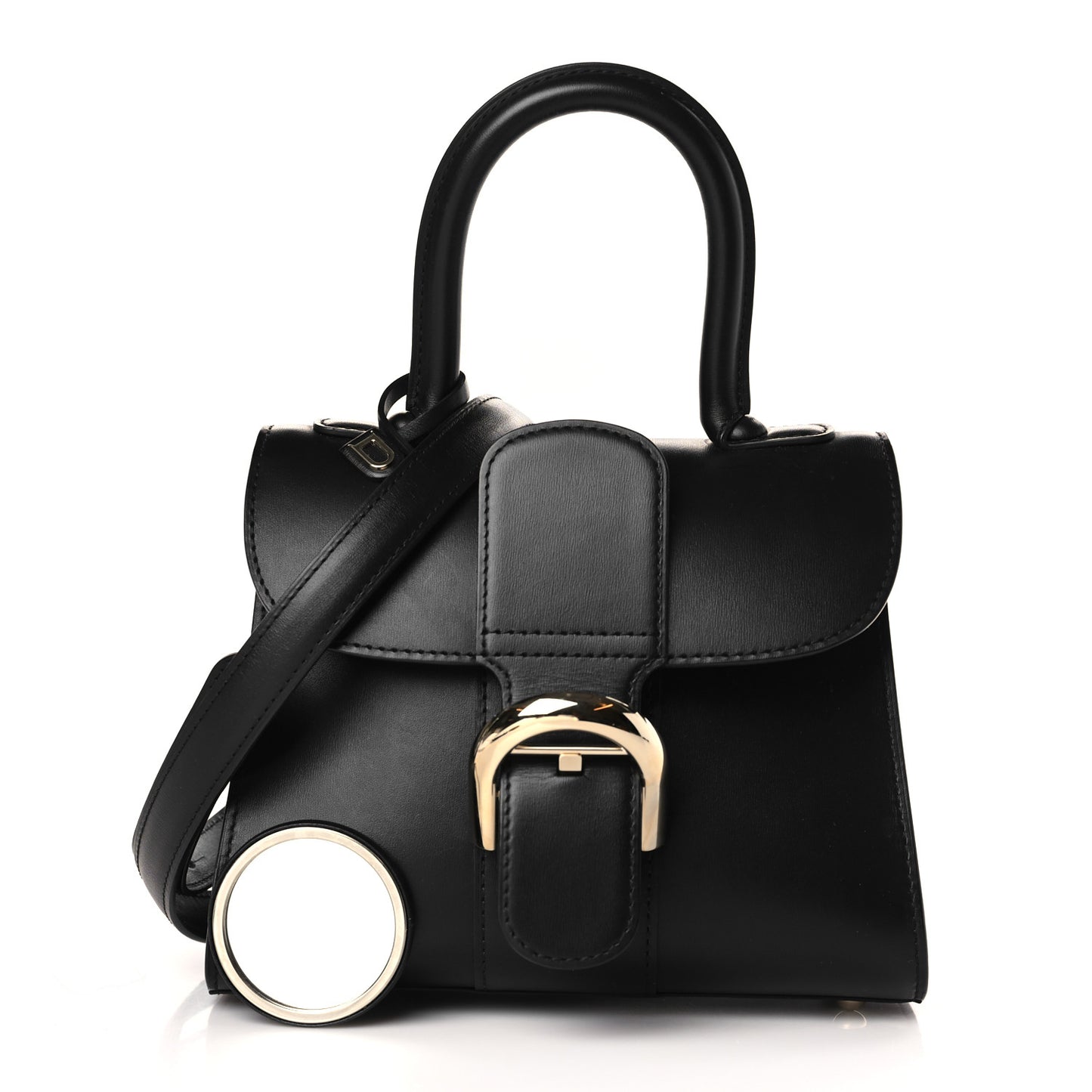 Box Calfskin Mini Brillant Satchel Black