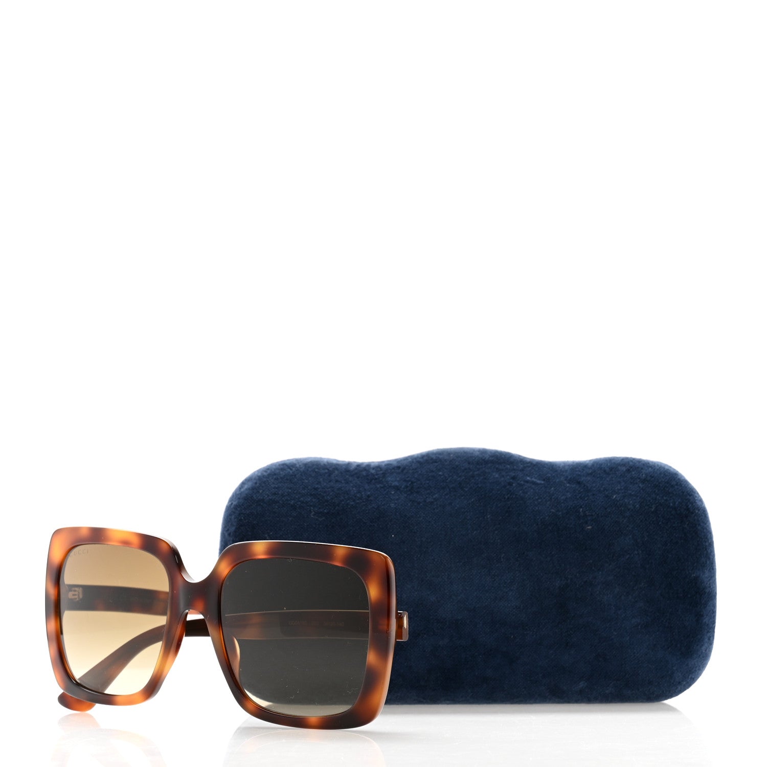 Gucci Acetate Square Frame Crystal Sunglasses GG0418S Tortoiseshell 8 of 8