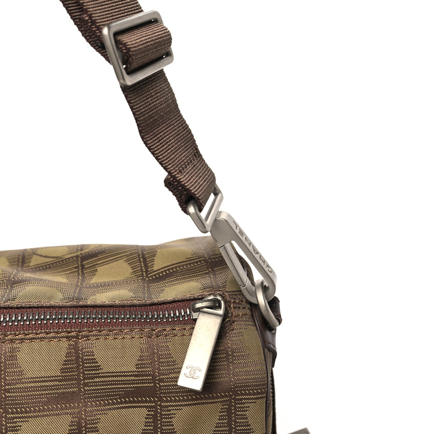 Nylon Travel Crossbody Bag Brown