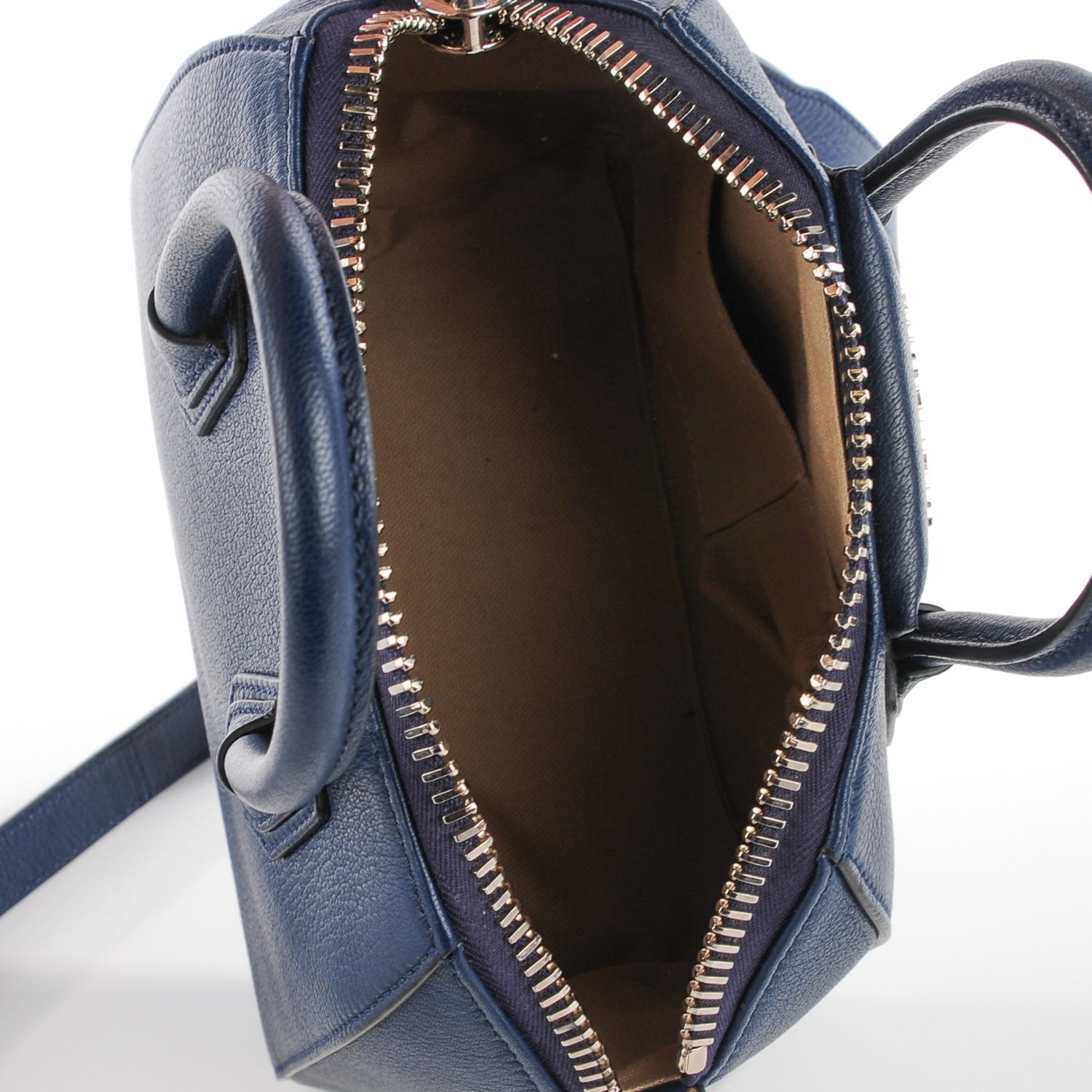 Givenchy Sugar Goatskin Mini Antigona Deep Blue 7 of 7