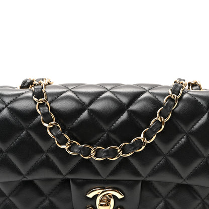 Chanel Lambskin Quilted Mini Rectangular Flap Black 8 of 11