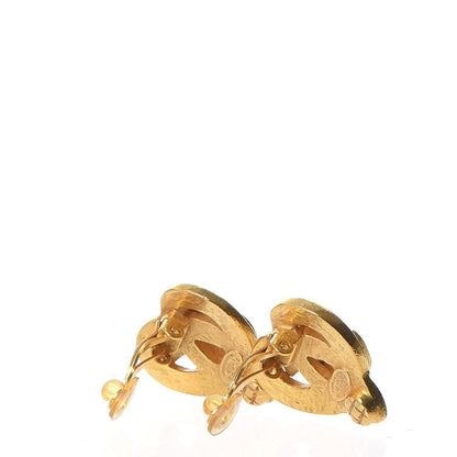 Chanel CC Heart Clip On Earrings Gold 3 of 4