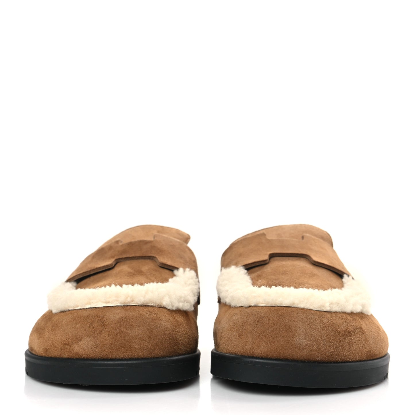 Suede Goatskin Shearling Go Mules 35 Brun Frume Ecru